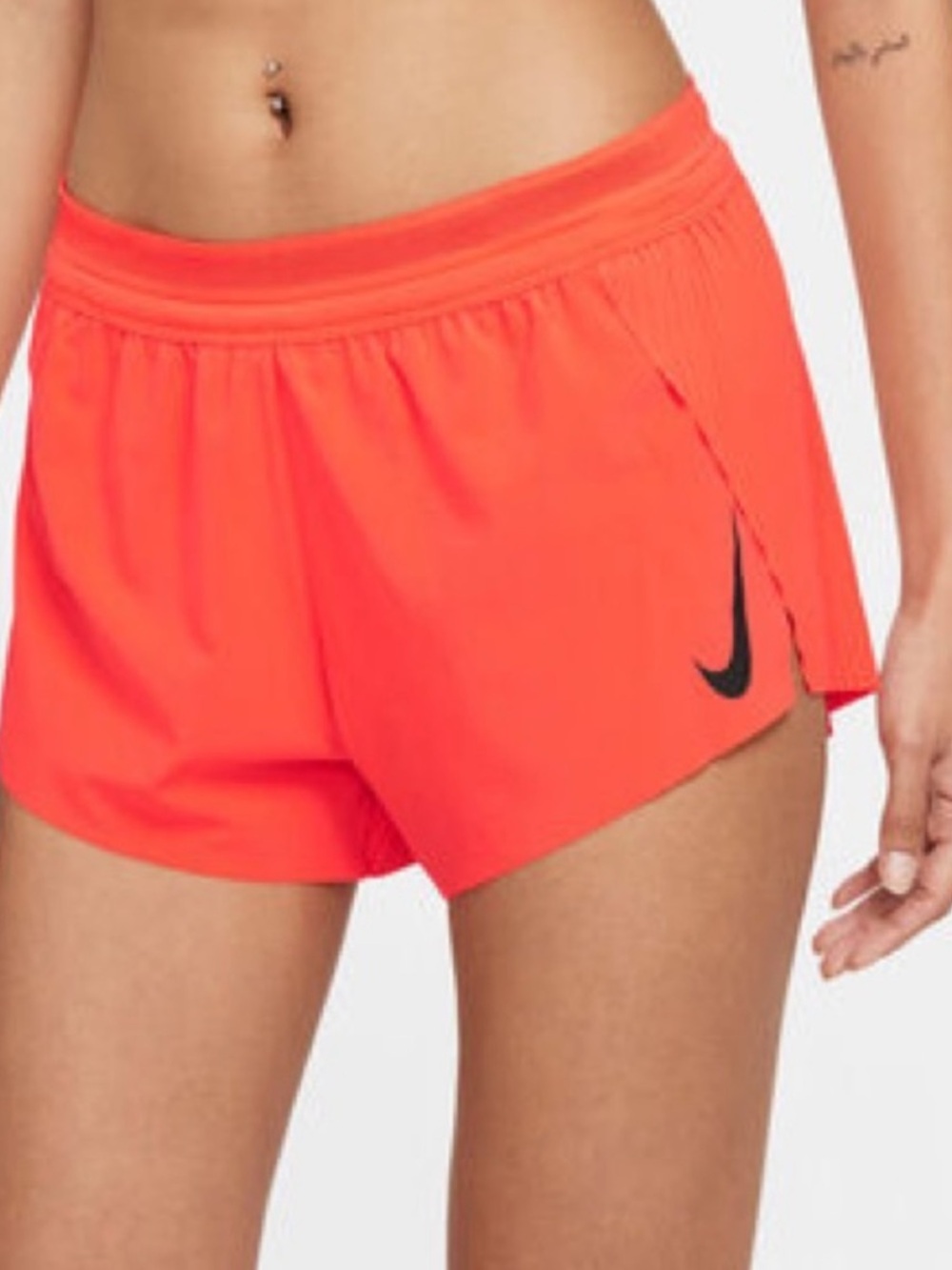 Nike AeroSwift Bright Crimson Athletic  Racing Running Shorts Slim Fit Sz M